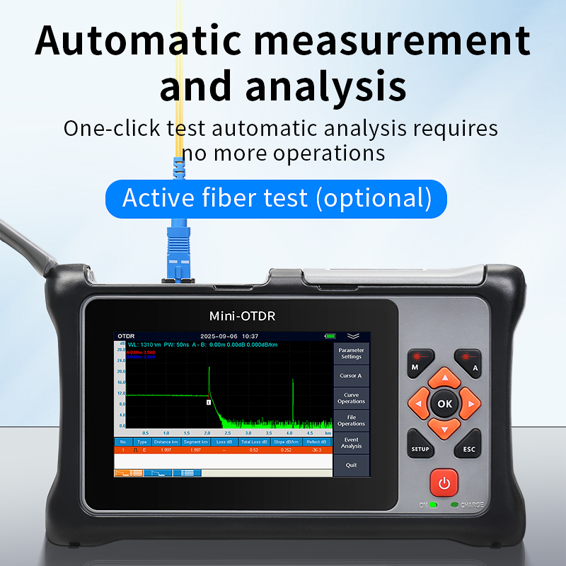 เครื่องวัด OTDR แบบหน้าจอสัมผั - Optical Time Domain Reflectometer Otdr 1310 1550Nm บทวิจารณ์และราคา