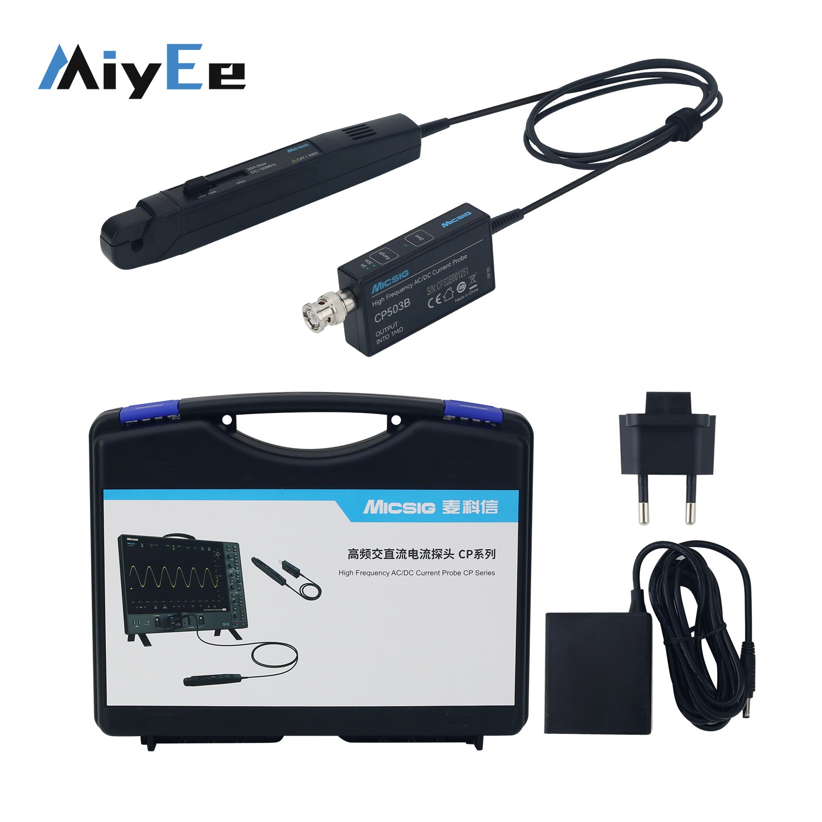 หัววัดกระแสไฟฟ้า Micsig CP503B - Current Probe Ac Dc 50Mhz Oscilloscope บทวิจารณ์และราคา