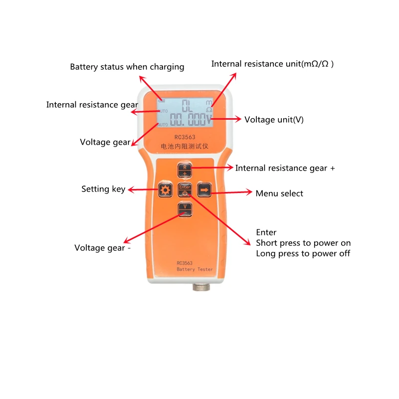 RC3563 เครื่องทดสอบความต้านทาน - Battery Internal Resistance Tester Four Wire บทวิจารณ์และราคา