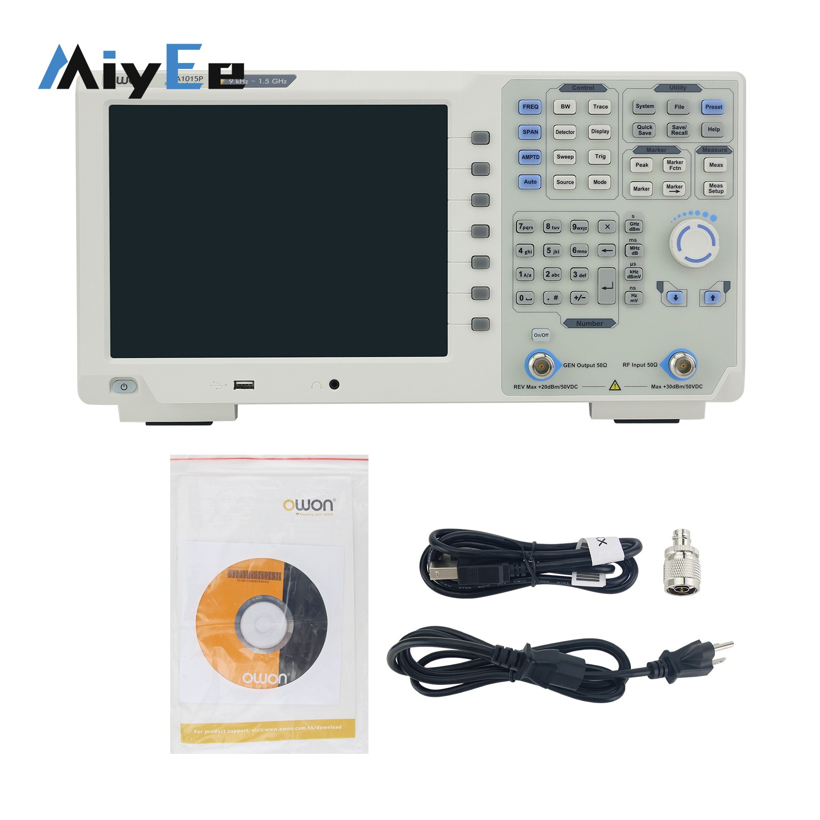 เครื่องวิเคราะห์สเปกตรัม OWON  - Spectrum Analyzer Tracking Generator 1.5Ghz บทวิจารณ์และราคา