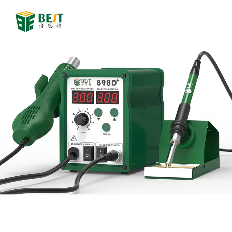สถานีบัดกรีดิจิตอล BST-898d+ ร - Smd Rework Station Hot Air Soldering 2 In 1 บทวิจารณ์และราคา